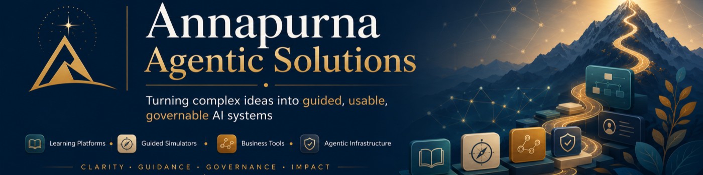 Annapurna Agentic Solutions — Turning complex ideas into guided, usable, governable AI systems